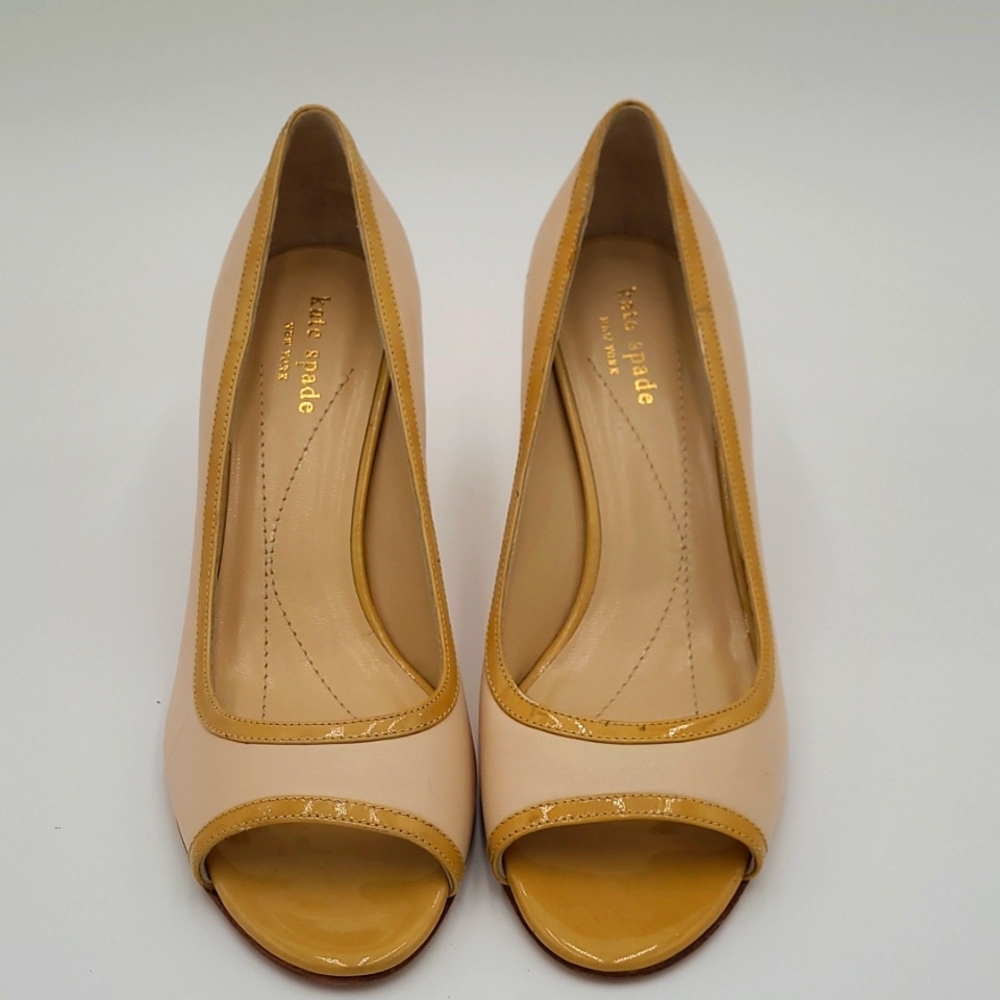 Kate Spade Open Toe Two Toned Heels Women's Size 8 B